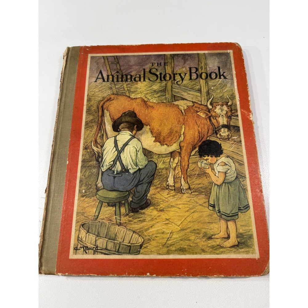 1928 The Animal Story Book Gladys E Toon Clara Burd Saalfield Antique Kids Book